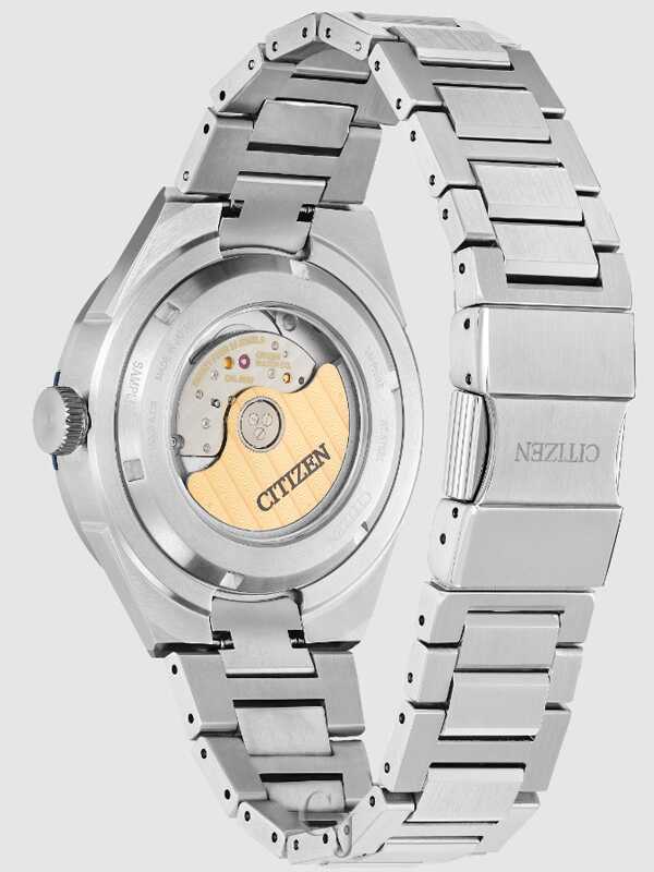 CITIZEN AUTOMATIC SERIES8 870 BLUE DIAL STAINLESS STEEL MEN’S WATCH NA1037-53L - Image 4