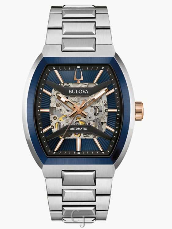 BULOVA MAQUINA BLUE DIAL AUTOMATIC MEN’S WATCH 98A319