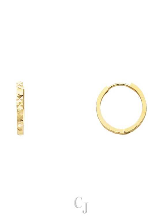 14KY DC Huggies Earrings