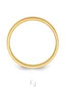 14k Yellow Gold 3mm Lightweight Flat Wedding Band - Image 2
