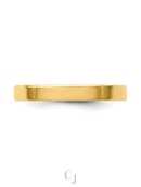 14k Yellow Gold 3mm Lightweight Flat Wedding Band - Image 3