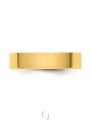 14k Yellow Gold 5mm Lightweight Flat Wedding Band - Image 3