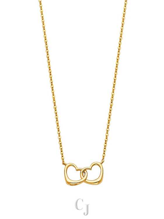 14KY Together Heart Necklace