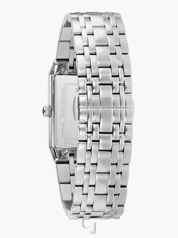 BULOVA QUADRA BLACK DIAL MEN’S WATCH 96D145 - Image 3